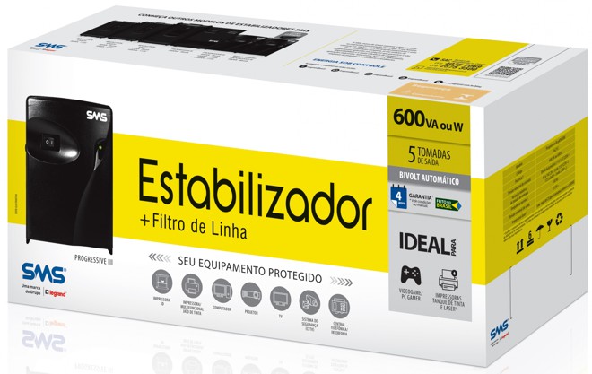 embalagem estabilizador progressive iii 3 600 va