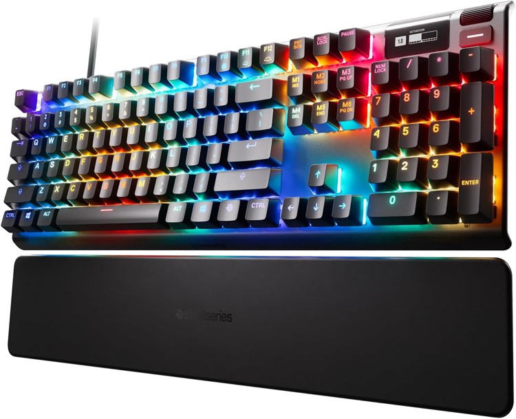 steelseries apex pro hyper magnetic maming keyboard teclado jogos